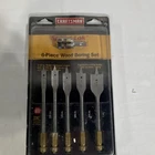 Craftsman Speed-lok 6-PIECE Steel Wood Boring Drill Bit Set 26183 Used. Price: $17.99.