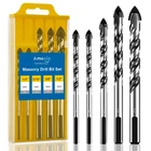 Masonry Drill Set 5PCS, Concrete With Carbide Tip (1/4 -1/2 ) For New. Price: $18.12.
