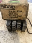 Ridge Tool Co. Cat. No. 48985 Left Hand Ridgid #500B Diehead) 2-4-1/2 New. Price: $225.00.