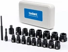 Toolant 19PCS Impact Bolt Extractor Kit, & Nut Remover Socket Str New. Price: $58.55.