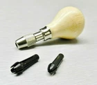 Chuck Wooden Pear Handle Pin Vise Tool 2 Steel Collets Hold 0-1/8" Jts New. Price: $11.95.