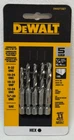 Dewalt DWADT5SET 5-PC. Combination Drill And Tap Bit Sae 1/4" Hex New. Price: $19.99.
