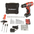 Stalwart 20V 62 Pc Cordless Drill Speeds Bits Sockets Battery Operated New. Price: $49.99.
