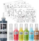 Window Cling Art Kit, 10 Piece Set Including 3 Pattern Sheets, 6 Stained Glass New. Price: $51.88.