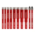 Dry Diamond Drill Bit Set - Focstol 10PCS Hole Saw Kit & Carbide Dril... New. Price: $36.53.