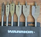 Warrior Wood Spade Drill Set 6 Pieces 3/8 To 1 In Flat Used. Price: $7.99.