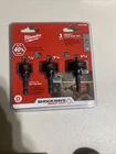 Milwaukee 49-22-4800 3-PIECES Hole Saw Kit New. Price: $32.99.