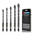 Dkibbith 4-FLUTE Serrated Masonry Drill Set 5 Pack New. Price: $25.99.