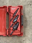 Milwaukee 48-89-9221 Step Drill Bit Set, Dual Flute, 3-PIECE, Hss, Black Oxide Open. Price: $65.00.