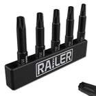 Railer Double Square 8 Point Star Bit Set, 5PC S2 Steel Inch Spline Faste... New. Price: $12.91.