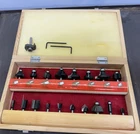 Skil Piece Carbide Router Bit Set Mixed Profiles Wooden Tilting Case 91015 Used. Price: $39.50.