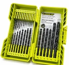 Ryobi A972501 25PC Black Oxide Drill Set Round Shank Twist Case New Oem. Price: $14.49.