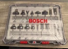 Piece Router Bit Set Carbide Tipped Assorted Bosch RBS015MBS Wood Open. Price: $75.00.