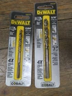 New Bits Dewalt 13/64" Cobalt Drill -DWA1213 & DWA1220 5/16" Pilot Point. Price: $15.00.