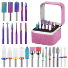 Cellentool 25PCS Nail Drill Bits Set With Storage Box, 3/32 Inch Pink New. Price: $32.72.