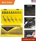 55-PIECE Screw Extractor Kit With High-speed Drill Bits For Precision New. Price: $179.99.