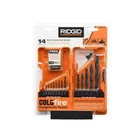 New Ridgid Black Oxide 14 Piece Drill Bit Set For Metal Wood And Plastic. Price: $37.00.