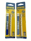 Irwin 9/32" Cobalt 135 Deg Split Point Drill 3016018 Lot Of Bits - New. Price: $15.63.