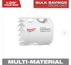 Milwaukee 49-56-0712, 1-3/8 In. Hole Dozer With Carbide Teeth New. Price: $19.70.