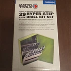 Matco Tools DB29HSG 29PC Hyper-step Drill Bit Set 1/16"-1/2" Steel New. Price: $300.00.