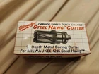 Milwaukee 49-57-1002 In. Quick Change Tang Drive Steel Hawg Cutter New. Price: $59.99.