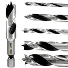 Hitefu 6PCS Brad Point Drill Bits For Woodworking, Hss 4241 Steel Silver New. Price: $14.41.