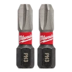 Milwaukee 48-32-4413 Shockwave Impact Duty 1" PH3 Phillips Bits, 2-PACK New. Price: $8.97.