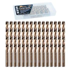 Rcindus 15PCS 1/4" Cobalt Drill Hss M35 Metal Bits For Steel Stainl... New. Price: $32.02.