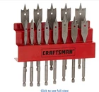 Sears Craftsman 13 Piece Spade Bit Set With Metal Rack / Holder 20919 New. Price: $22.00.