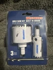 Westward 29VX11 Hole Saw Kit, 3 Pcs. New. Price: $28.99.