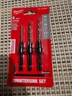 New Milwaukee 48-13-5003 Drill Bit Countersink Set Of 4, Sealed. Price: $18.49.