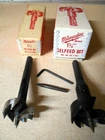 Vtg Milwaukee Self Feed Drill Bit 1/2" & 3/4" Excellent Cond. In Org. Box Used. Price: $50.00.