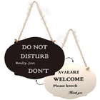 Not Disturb Door Hanger Sign, Double-sided Wooden Signs For... New. Price: $15.64.