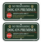 Phyabe Pack No Trespassing Dog On Premises Keep Gate 12 X 6 Inches, Green New. Price: $25.59.