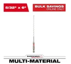 Milwaukee Shockwave 5/32IN. X 4IN. 6IN. Carbide Multi-material Drill Bit 1PK New. Price: $11.31.