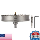 Cenyb 6-11/16" Tct Hole Saw 170MM, 2 Titanium Pilot Drills New. Price: $82.56.