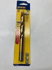 Irwin 63932 Titanium Nitride High Speed Steel Sae Drill Bit 1/2 X In. New. Price: $13.99.