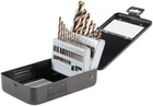 21 Pc. Gold Oxide Drill Bit Set 1/8 In. Standard Shank For Wood, Plastic, Metal New. Price: $62.21.