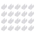 Uxcell 20 Pcs Chair Foot Shaped Floor Glides, 28MM Plastic 14MM, White New. Price: $10.52.