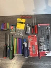 Mixed Tool Bit Lot Dewalt Makita Kobalt Hex Torx Drivers Hole Saw Used. Price: $39.00.