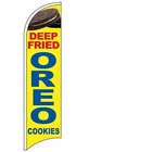 4LESSCO Deep Fried Oreo Cookies Windless Swooper Flag Feather Banner Sign... New. Price: $36.99.