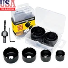 6PCS Hole Saw Kit 1-1/4" To 2-1/8"(32-54MM) Set In Case With Mandrels New. Price: $13.79.