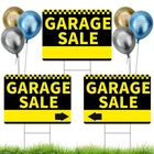 Garage Sale Sign, 17 X 12.5 Inches Double Sided With Stakes And Metalli... New. Price: $27.54.