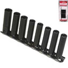 8 Pc Deep Impact Socket Set 1/4" Drive - 6 Point With Storage Rake, For New. Price: $23.19.