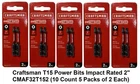 Craftsman Power Bits Impact Rated 2" CMAF32T152 (10 Count Packs Of Each) New. Price: $13.29.