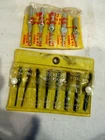 Globemaster #62740 Automatic Push Drill Bits + 857J 5PC Tap For Screws Used. Price: $39.99.