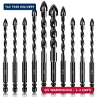 Hphope 10PCS Masonry Drill Bits Set - Concrete For Tile, Brick, Gl New. Price: $16.86.