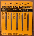 (lot Of 5) Dewalt DW2232 3.5" #2 Square Recess Power Bit New. Price: $9.95.