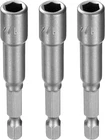 Harfington 3PCS Hex Nut Driver Drill Bit 6-POINT Socket 1/4", Gray New. Price: $7.70.