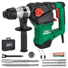 Deshuo 1-1/4" Sds-plus Rotary Hammer Drill, 12.5 Amp 3 Functions Green/black New. Price: $116.24.